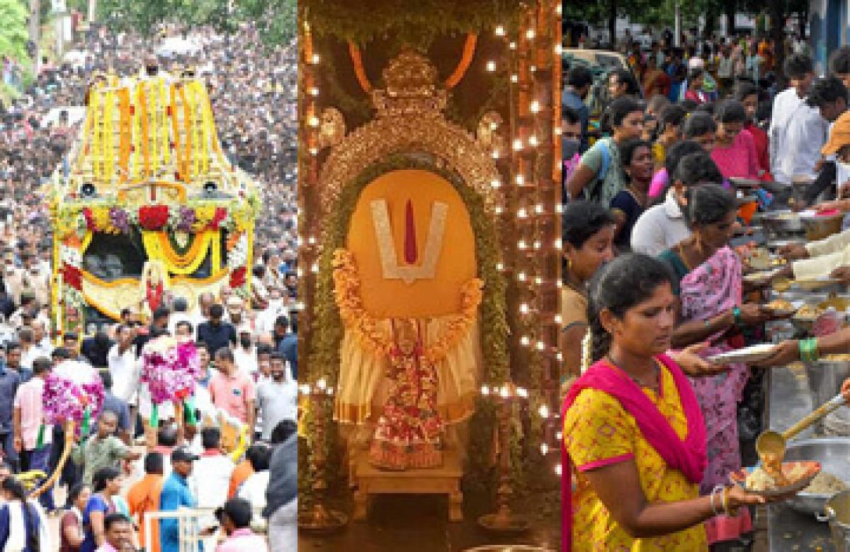 Simhachalam Giri Pradakshina Fills the Air with Chants and Prayers