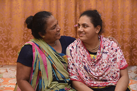 Help Daksha to support her daughter in giving a normal life