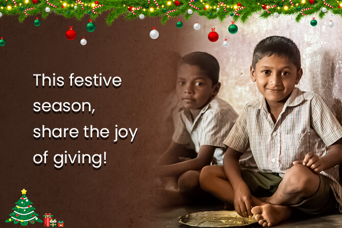 Celebrate the Festival of Giving. Let’s Feed the Needy Together