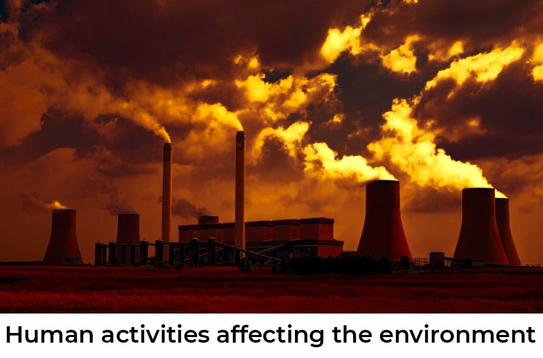 Human activities affecting the environment