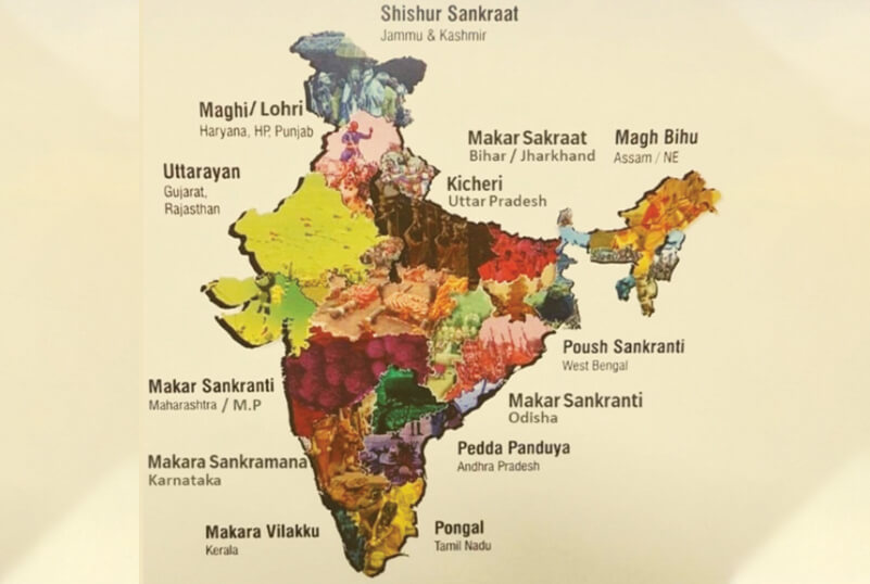 Makar Sankranti at different states