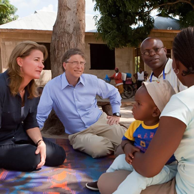 Bill and Melinda Gates in a visit to Nigeria Filaantro 