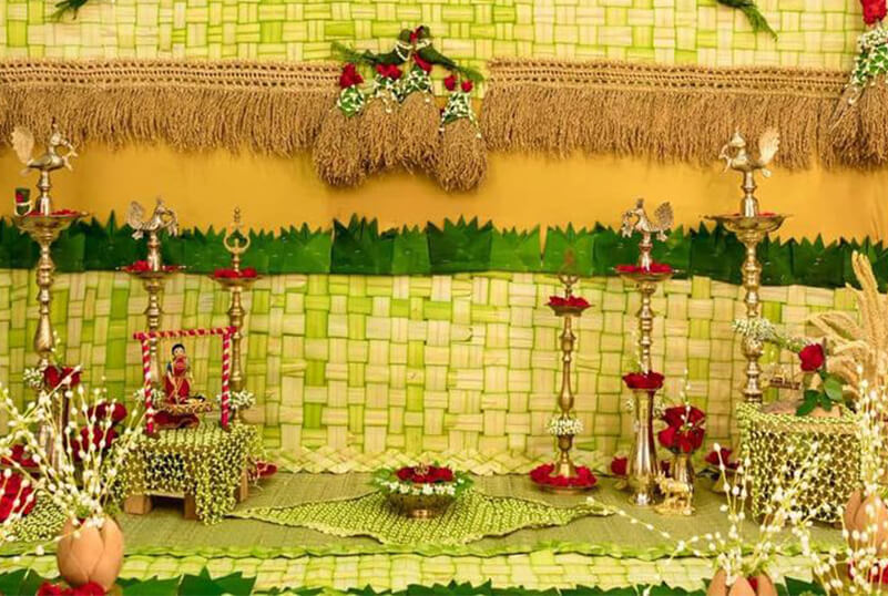 Eco-friendly decoration for Janmashtami